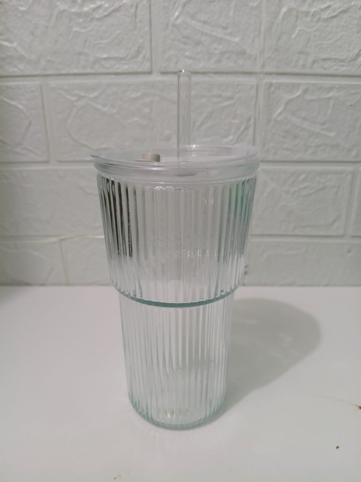 VASO DE VIDRIO CON SORBETE DE VIDRIO - 2