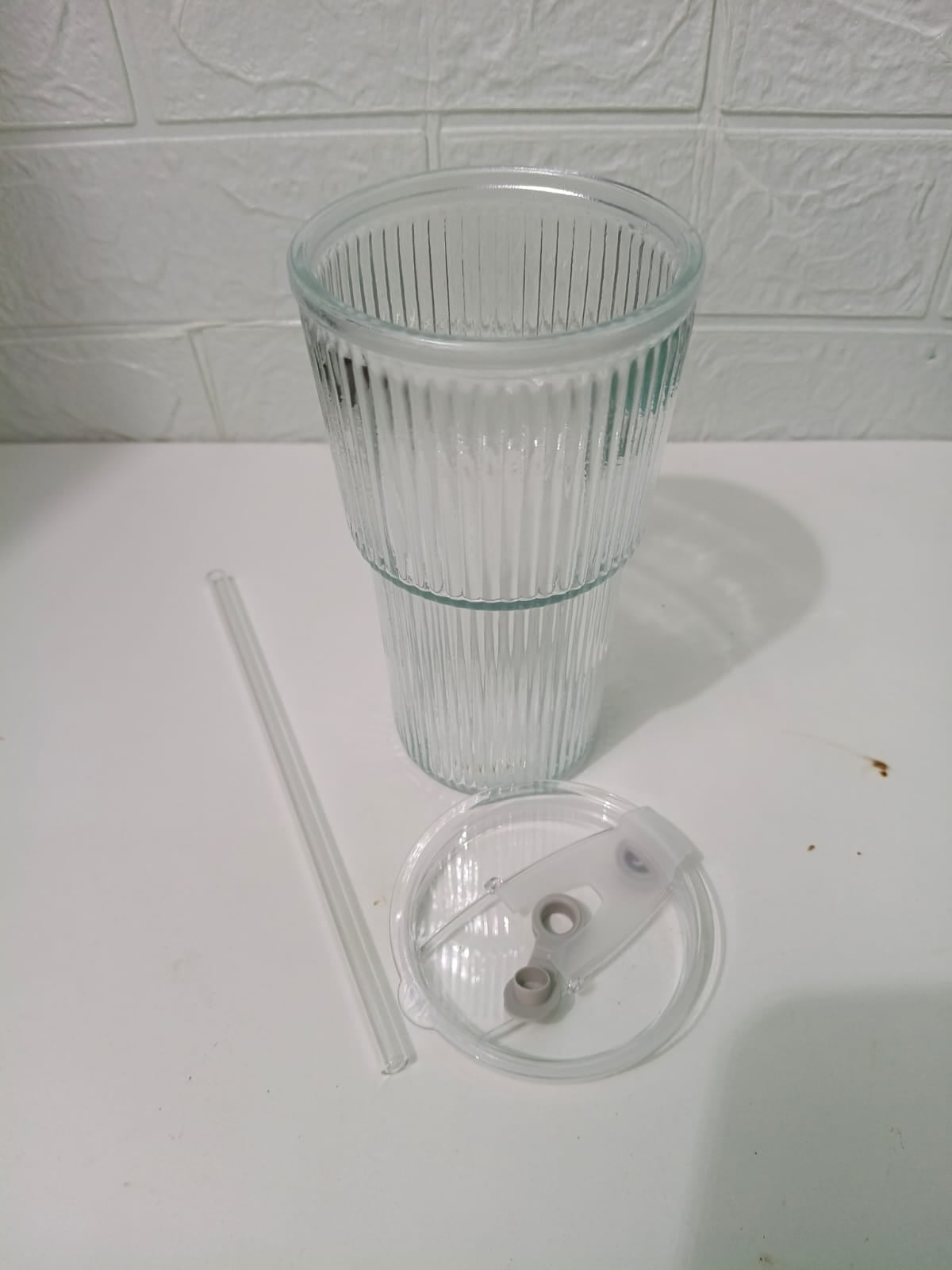 VASO DE VIDRIO CON SORBETE DE VIDRIO - 3