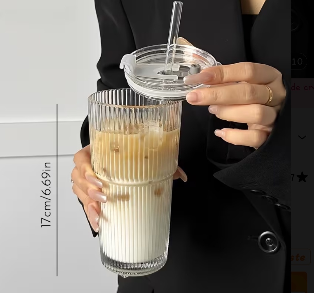 VASO DE VIDRIO CON SORBETE DE VIDRIO - 4