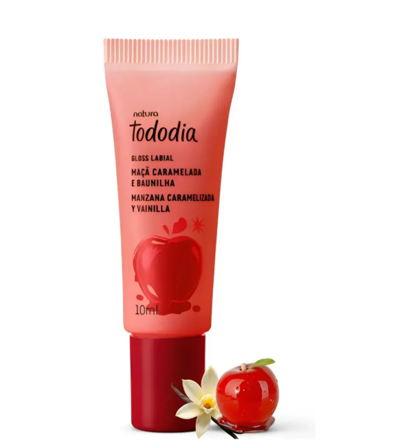 LABIAL GLOSS TODODIA MANZANA CARAMELIZADA Y VAINILLA DE NATURA - 1