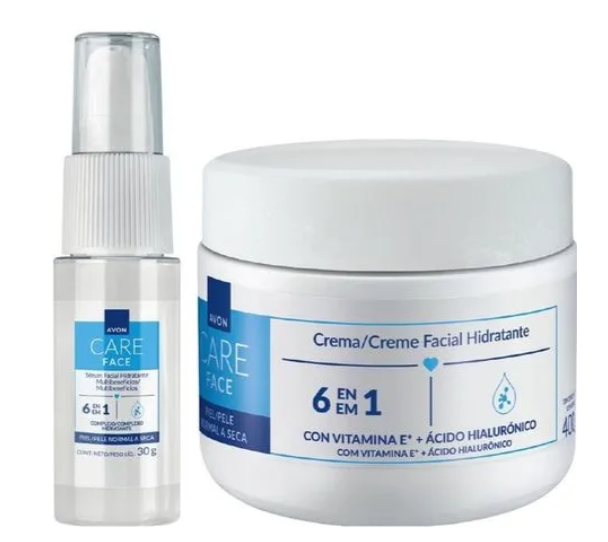 AVON CARE CREMA FACIAL HIDRATANTE Y SERUM FACIAL - 1
