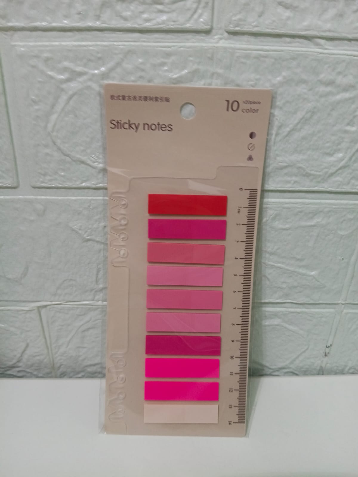 POST IT TRANSPARENTE RETRO X 200UND ROSA - 1