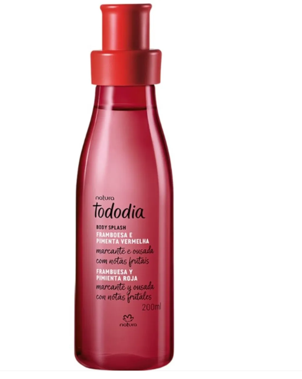 BODY SPLASH FRESA Y VAINILLA DORADA TODODIA NATURA 200 ML - 1