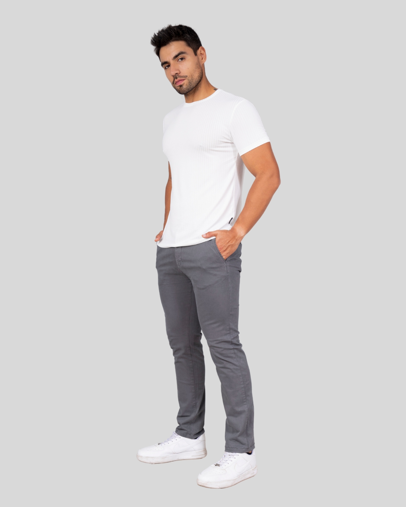 PANTALON DRILL JUSTO PARA HOMBRE - 4