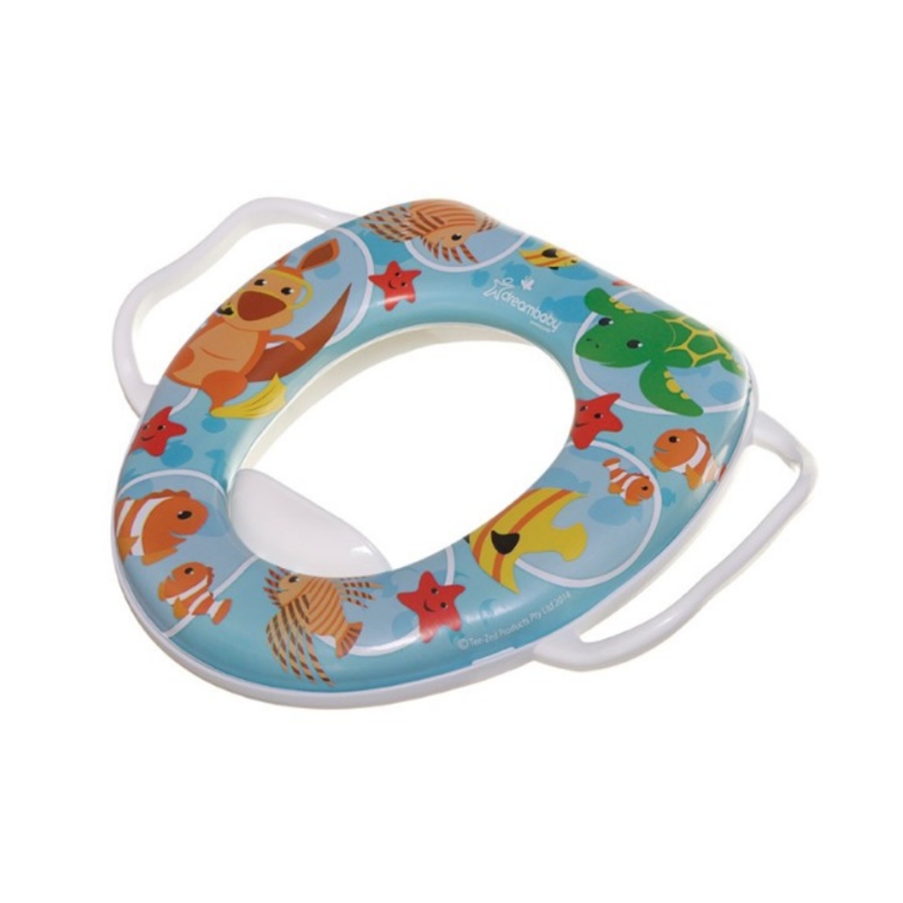 ASIENTO ADPATADOR DREAMBABY ANIMALITOS F678 CELESTE PARA INODORO - 2