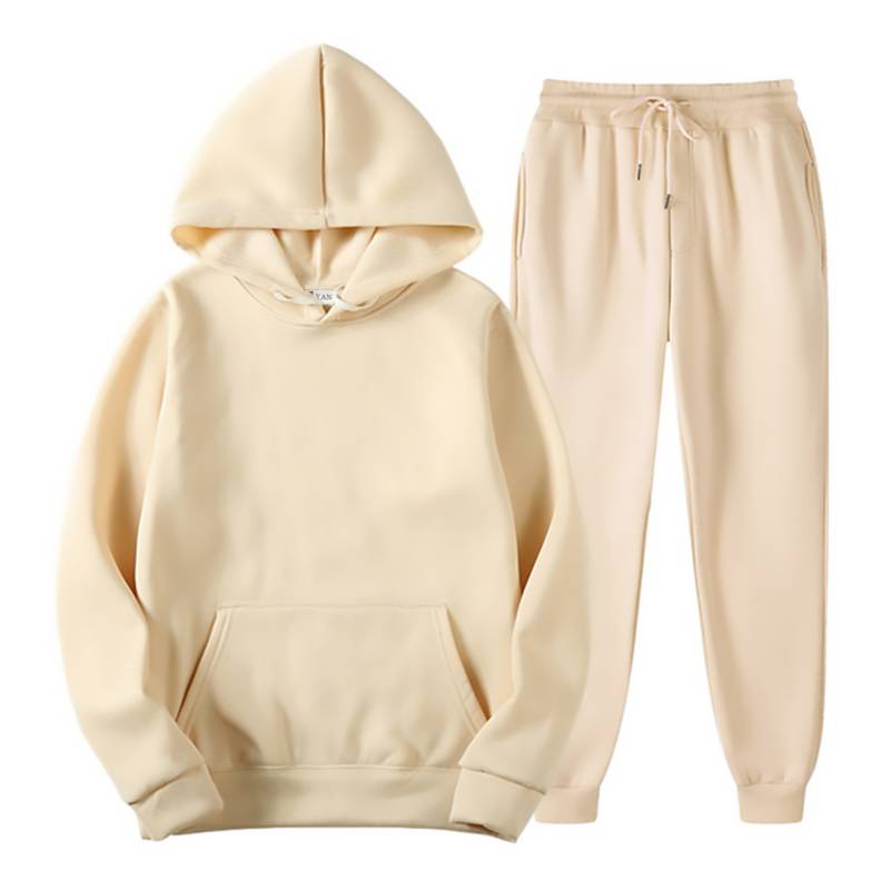 CONJUNTO ALGODÓN YANSUS BEIGE POLERA + BUZO - 1