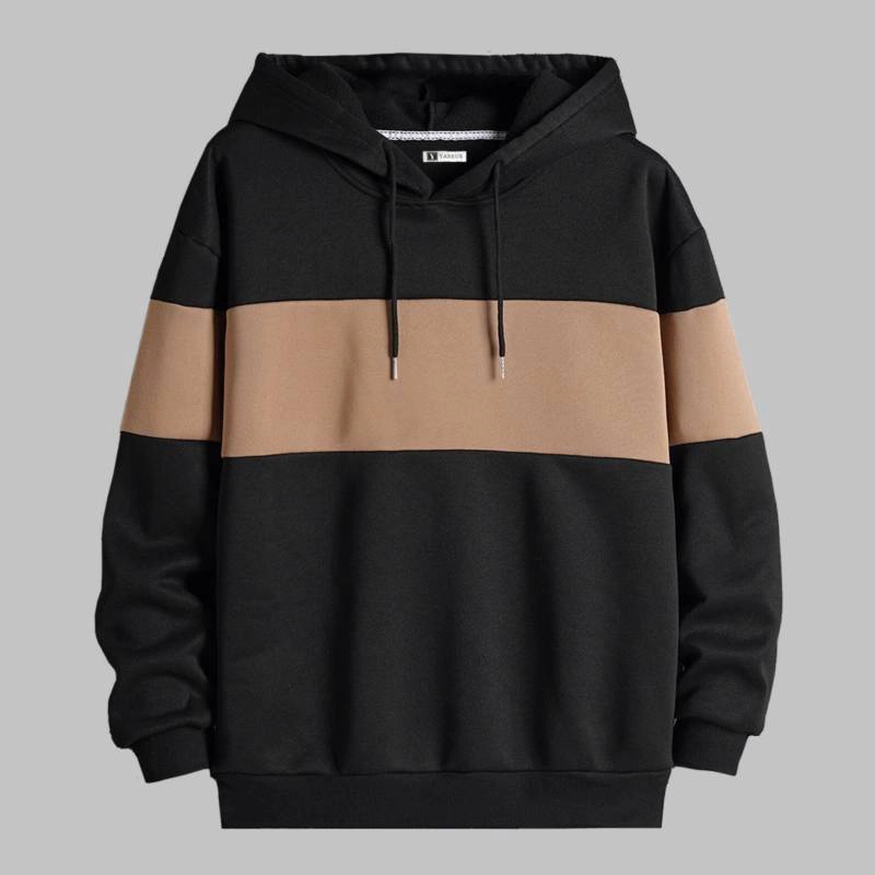 POLERA HOMBRE YANSUS BICOLOR NEGRO BEIGE - 1