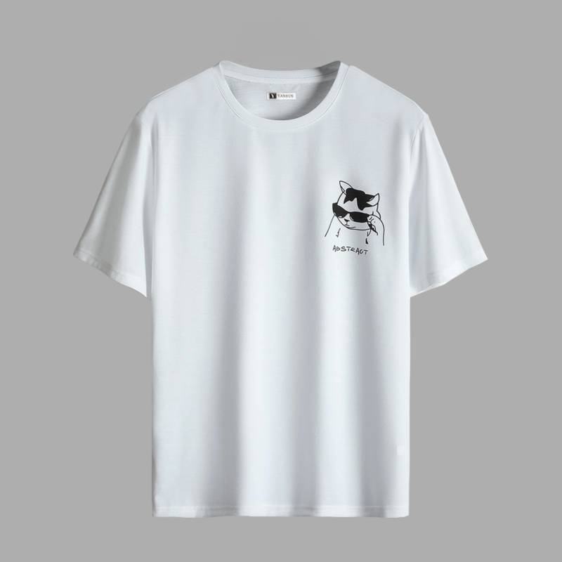 POLO ALGODÓN HOMBRE YANSUS ESTAMPADO GATO - 1