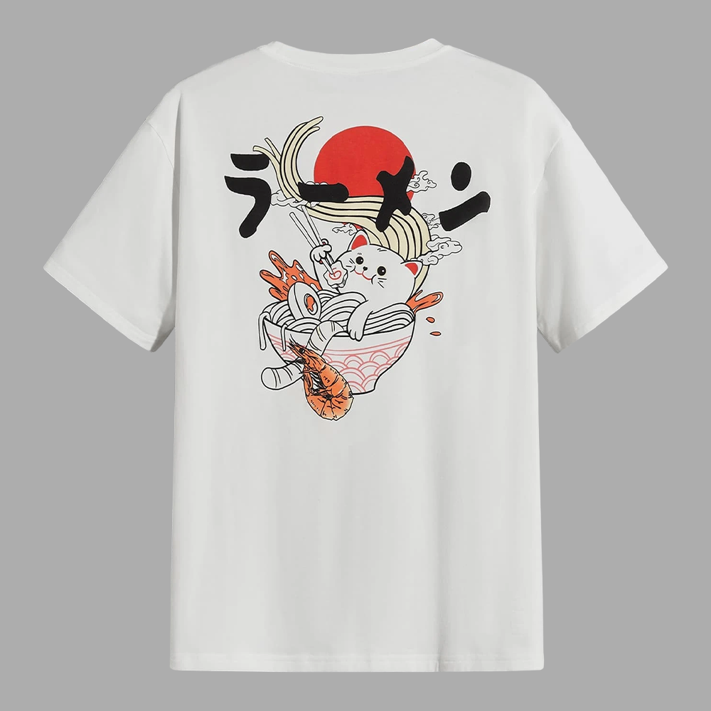 POLO HOMBRE YANSUS ESTAMPADO GATO RAMEN - 3