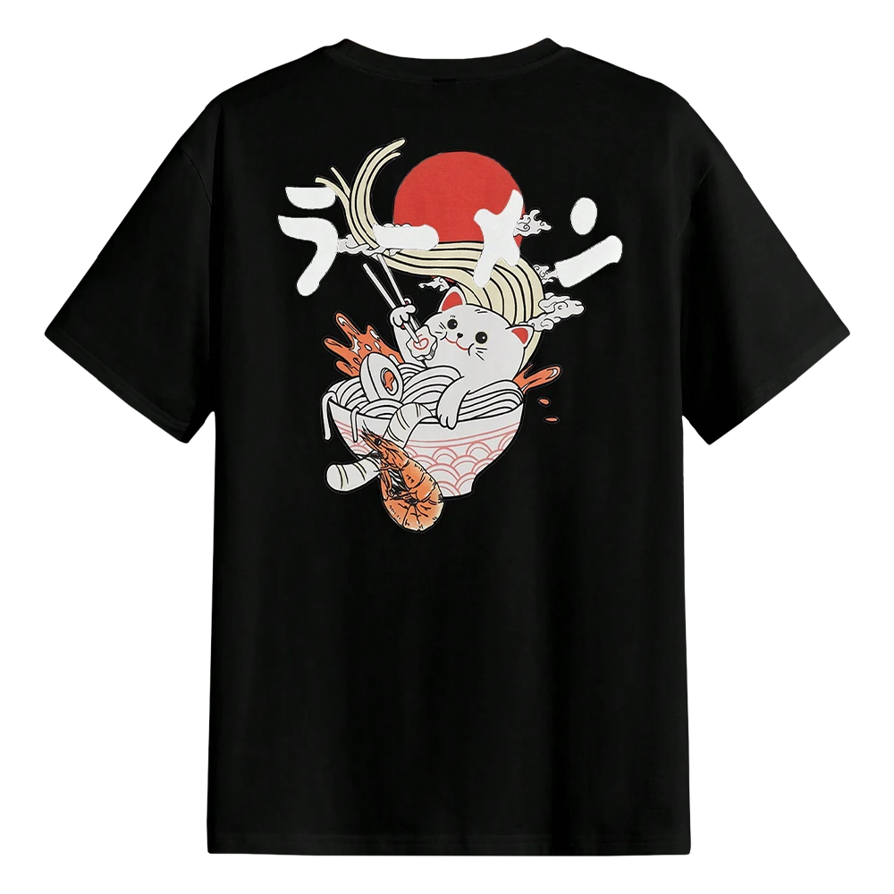 POLO HOMBRE YANSUS ESTAMPADO GATO RAMEN - 6