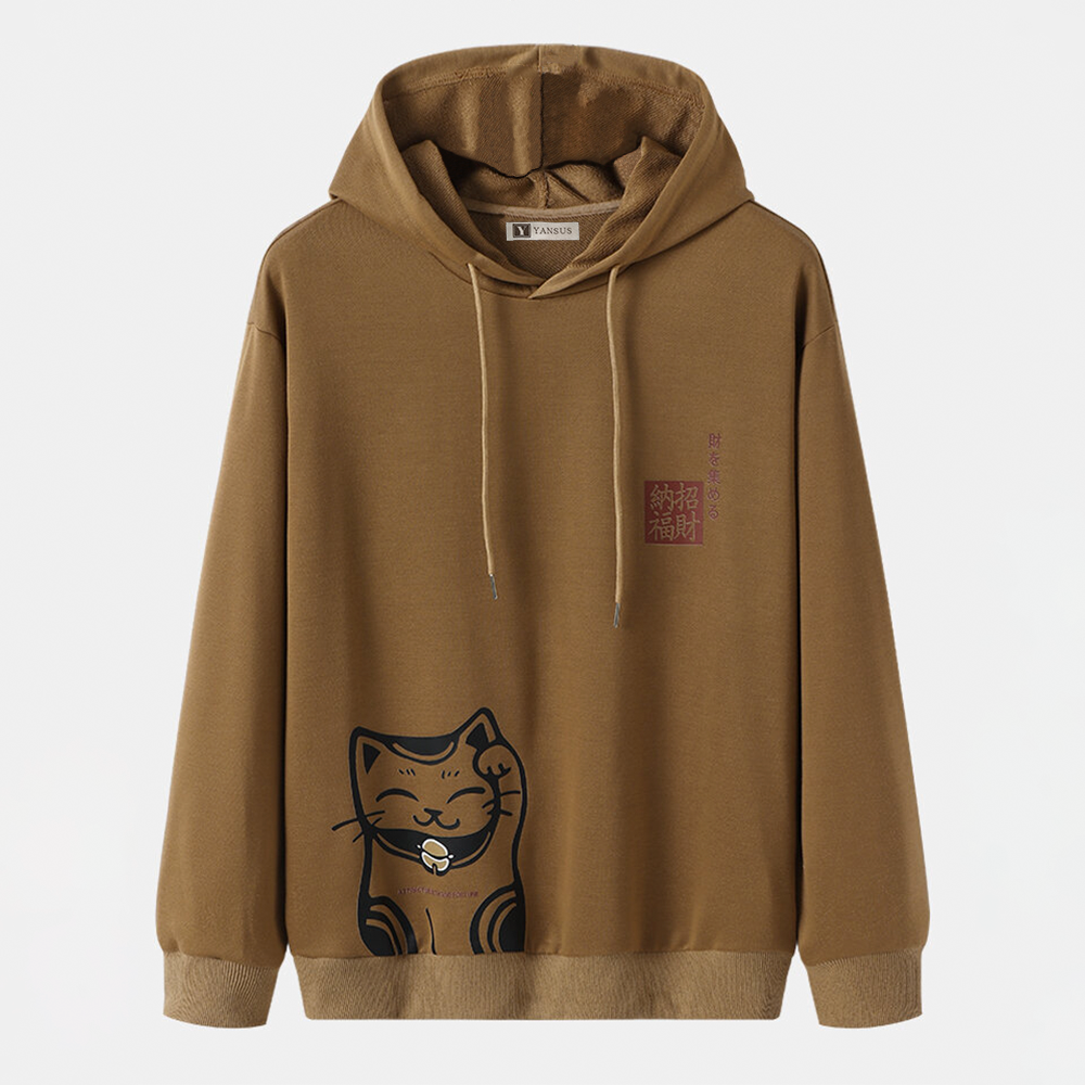 POLERA HOMBRE YANSUS ESTAMPADO GATO - 1