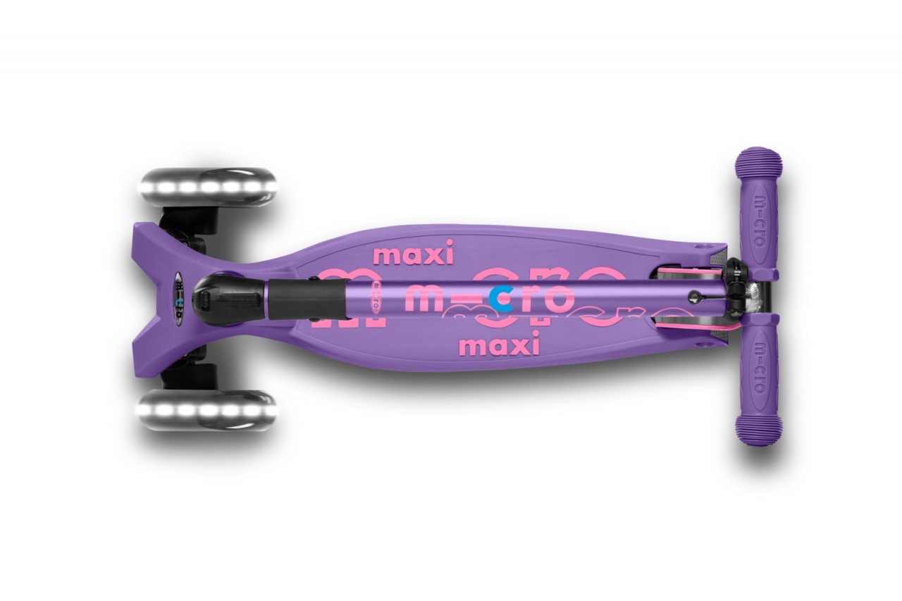SCOOTER MICRO MAXI DELUXE FOLDABLE LED MORADO - 3