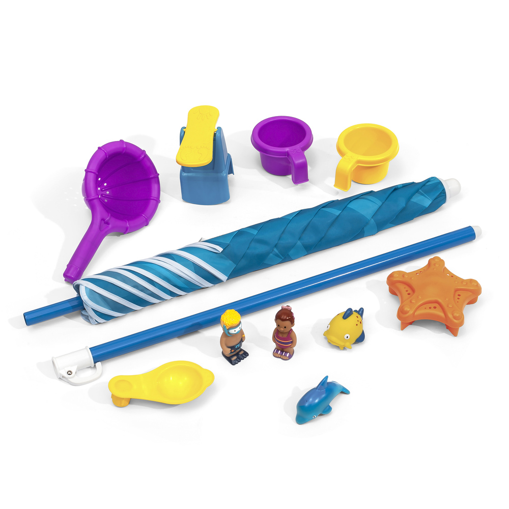 MESITA PARA NIÑOS STEP 2 AGUA MARINA CON SOMBRILLA - CELESTE - 5