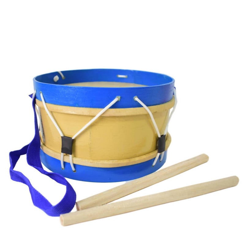 Juguete Musical Tambor Grande De Madera Para Niños - 1