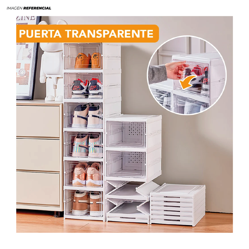 ZAPATERA PLEGABLE 6 NIVELES ORGANIZADOR DE ZAPATOS - 3