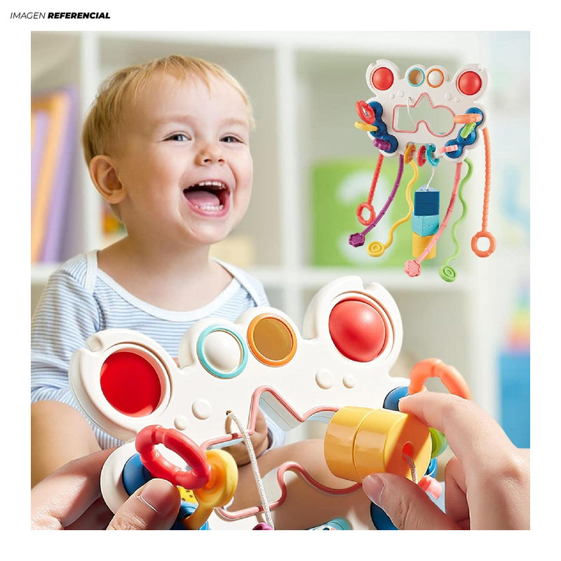 JUGUETE SENSORIALES PARA BEBÉS MONTESSORI 5 EN 1 MULTIUSO - 2