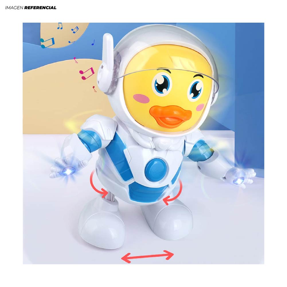 JUGUETE MUSICAL PATO ESPACIAL BAILA CON LUCES LINDO DISEÑO - 3