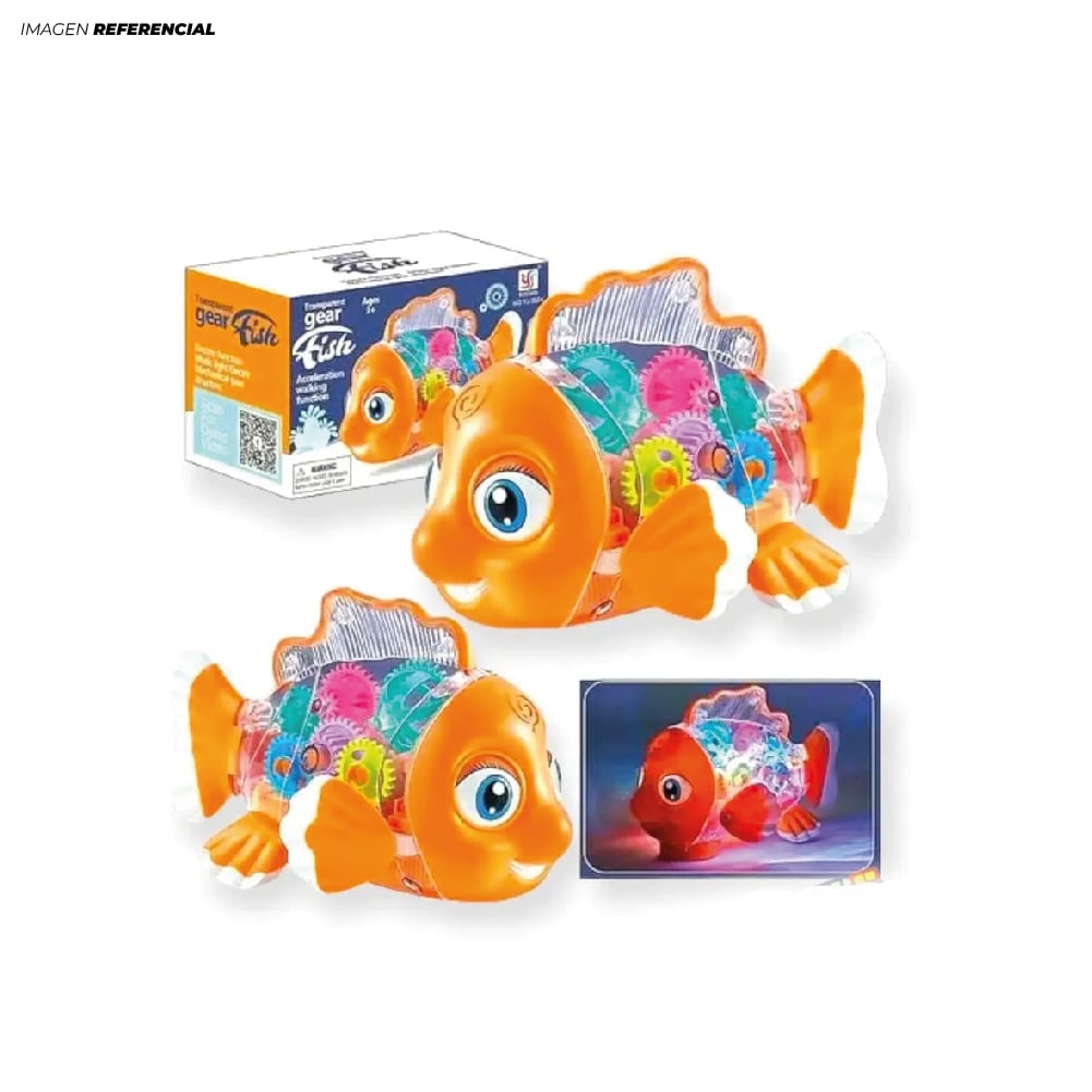 JUGUETE PEZ DIDÁCTICO CON LUCES Y SONIDO PARA NIÑOS - 1