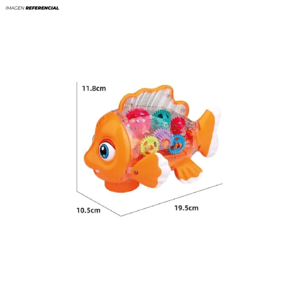 JUGUETE PEZ DIDÁCTICO CON LUCES Y SONIDO PARA NIÑOS - 2