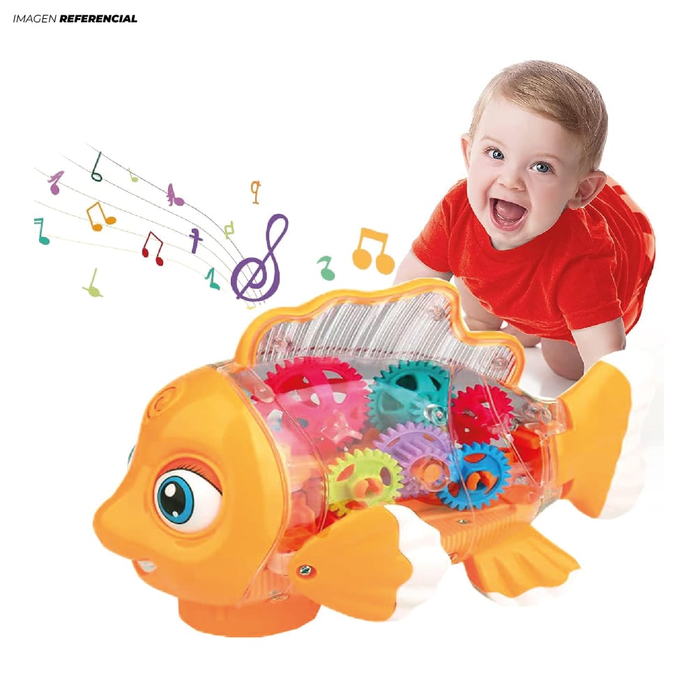 JUGUETE PEZ DIDÁCTICO CON LUCES Y SONIDO PARA NIÑOS - 3
