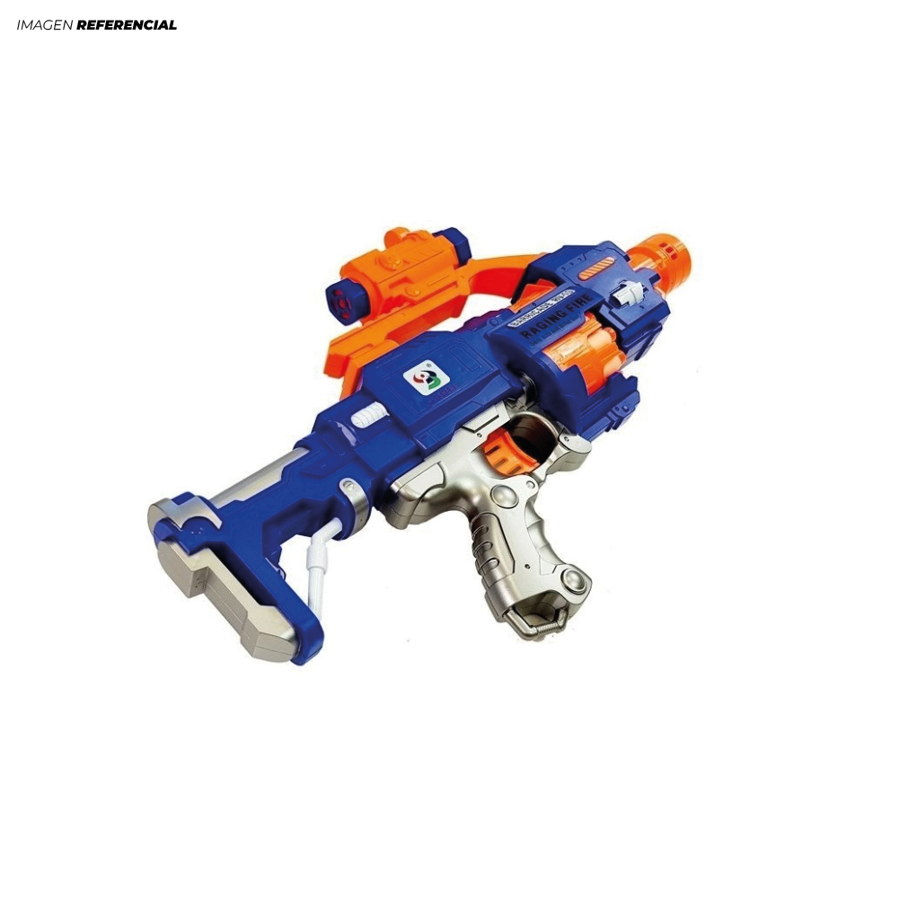 JUGUETE DIVERTIDO PISTOLA MEDIANA LANZA DARDOS - 2
