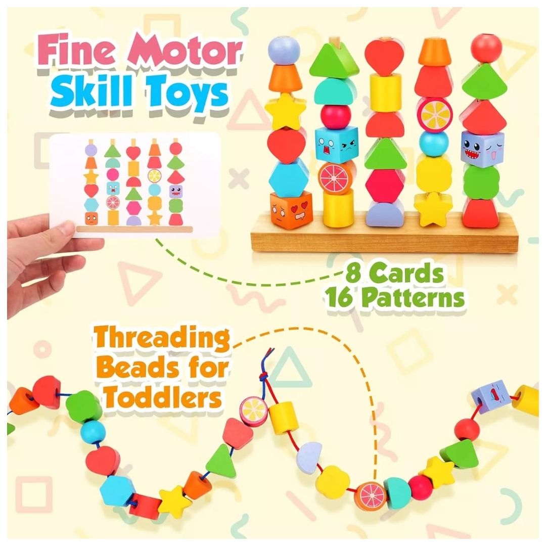 JUEGO DE APILAR Y CLASIFICAR FORMAS Y CUENTAS MONTESSORI X5 - 4