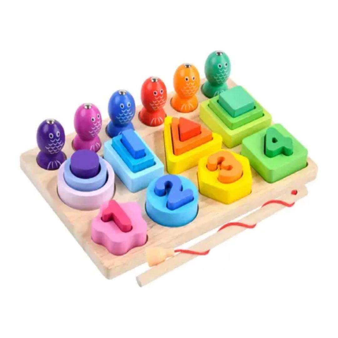 DIDACTICO DE PESCA CON NUMEROS Y ENCAJE - 1
