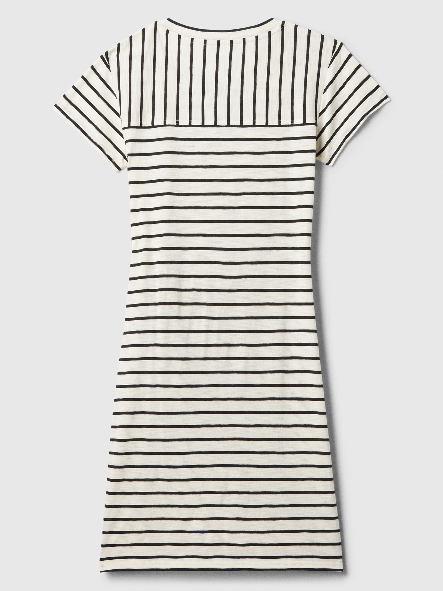 VESTIDO MUJER GAP BLANCO MANGA CORTA CUELLO REDONDO - 5