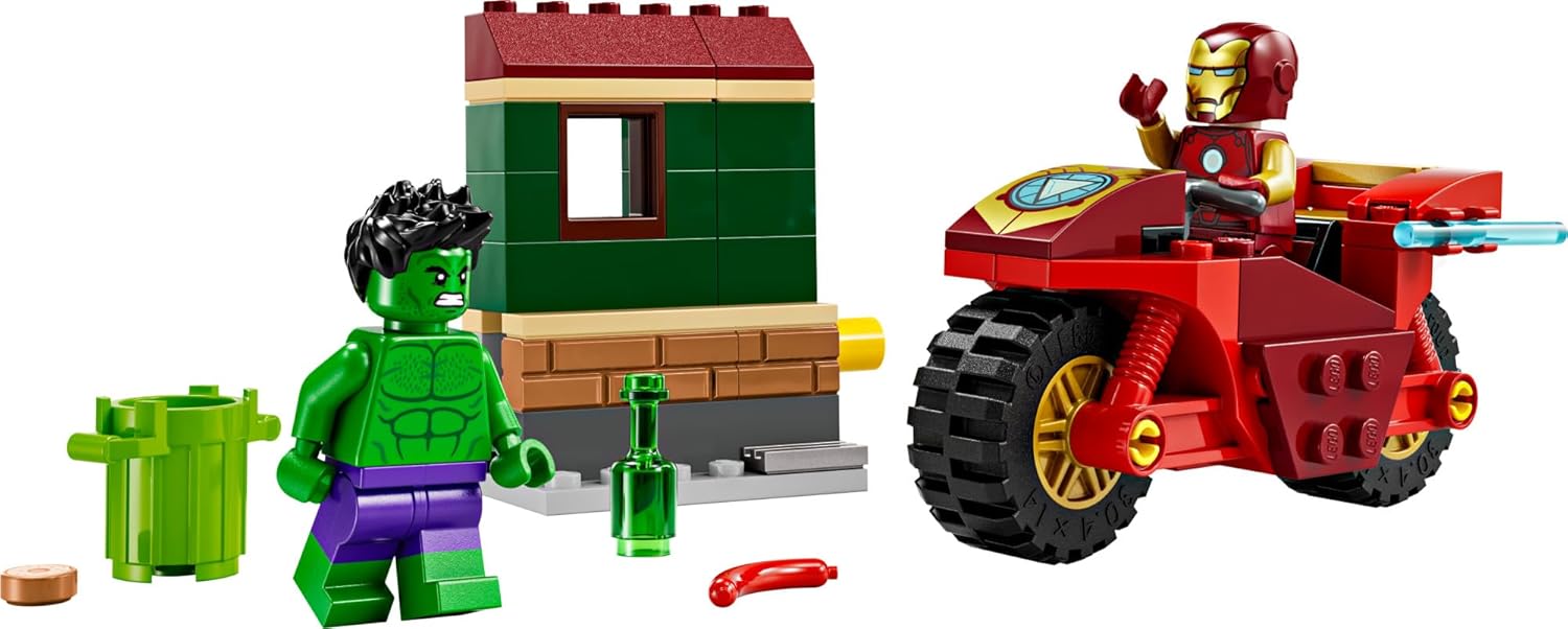 LEGO MARVEL IRON MAN WITH BIKE AND THE HULK 76287 - 3