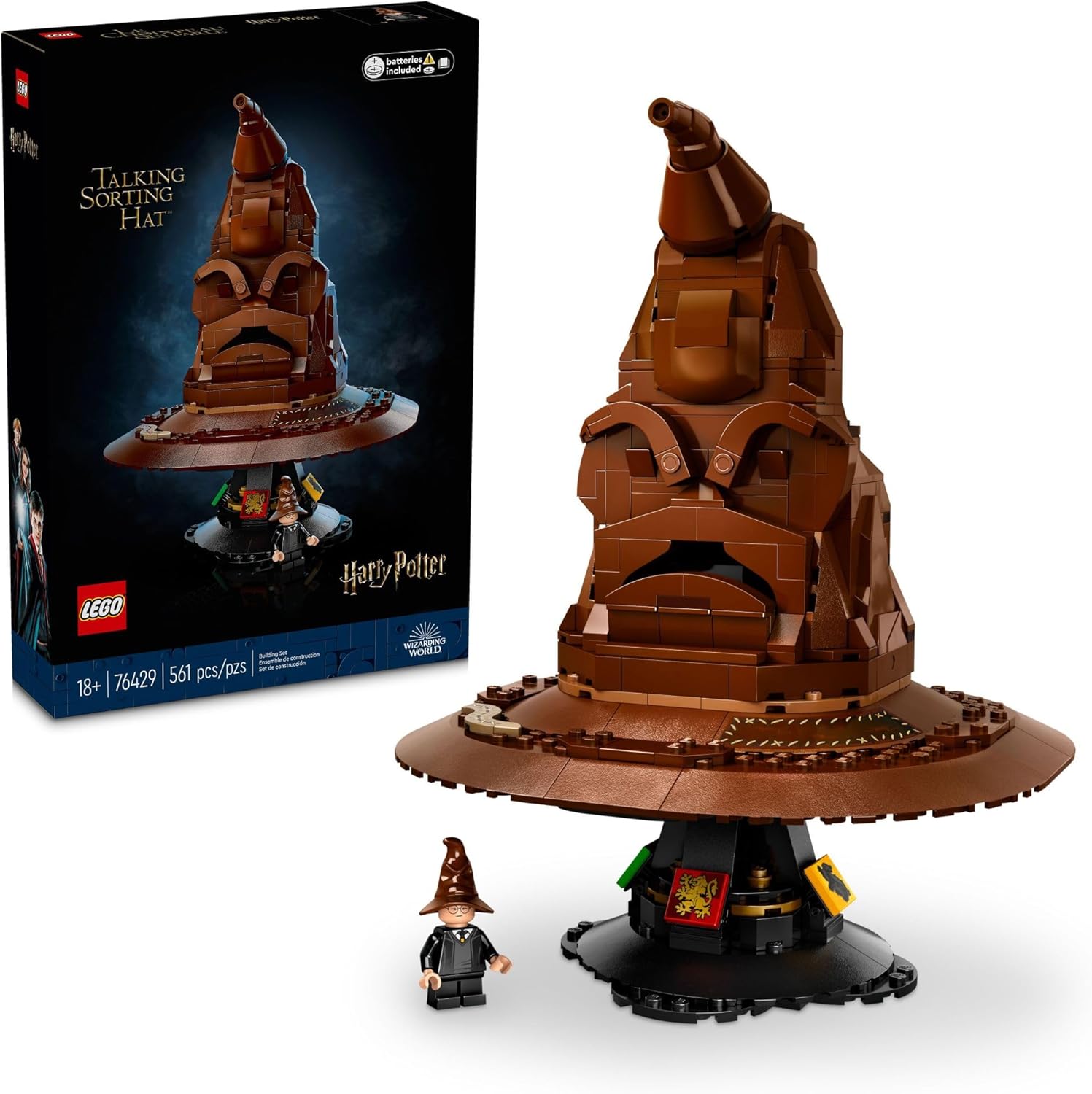 LEGO SOMBRERO DE CLASIFICACIÓN DE HARRY POTTER CON 31 VOCES 76429 TALKING SORTING HAT 561 PIEZAS - 1