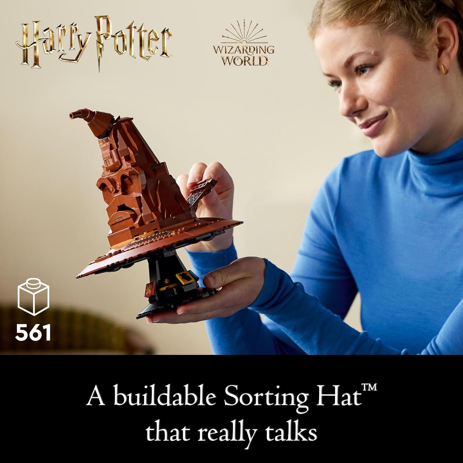 LEGO SOMBRERO DE CLASIFICACIÓN DE HARRY POTTER CON 31 VOCES 76429 TALKING SORTING HAT 561 PIEZAS - 2