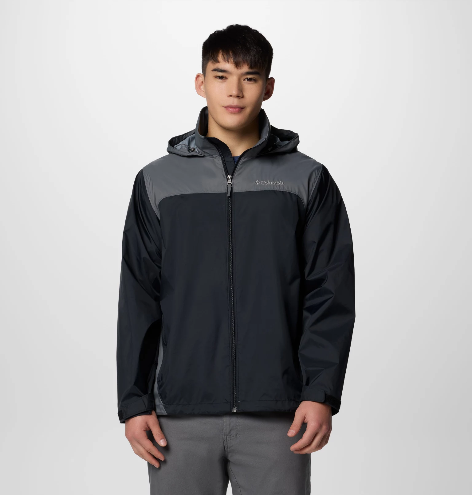 CASACA COLUMBIA GLENNAKER LAKE II RAIN JACKET PARA HOMBRE ADULTO IDEAL PARA LLUVIAS LIGERAS A MODERADAS. OMNI-SHIELD - 1