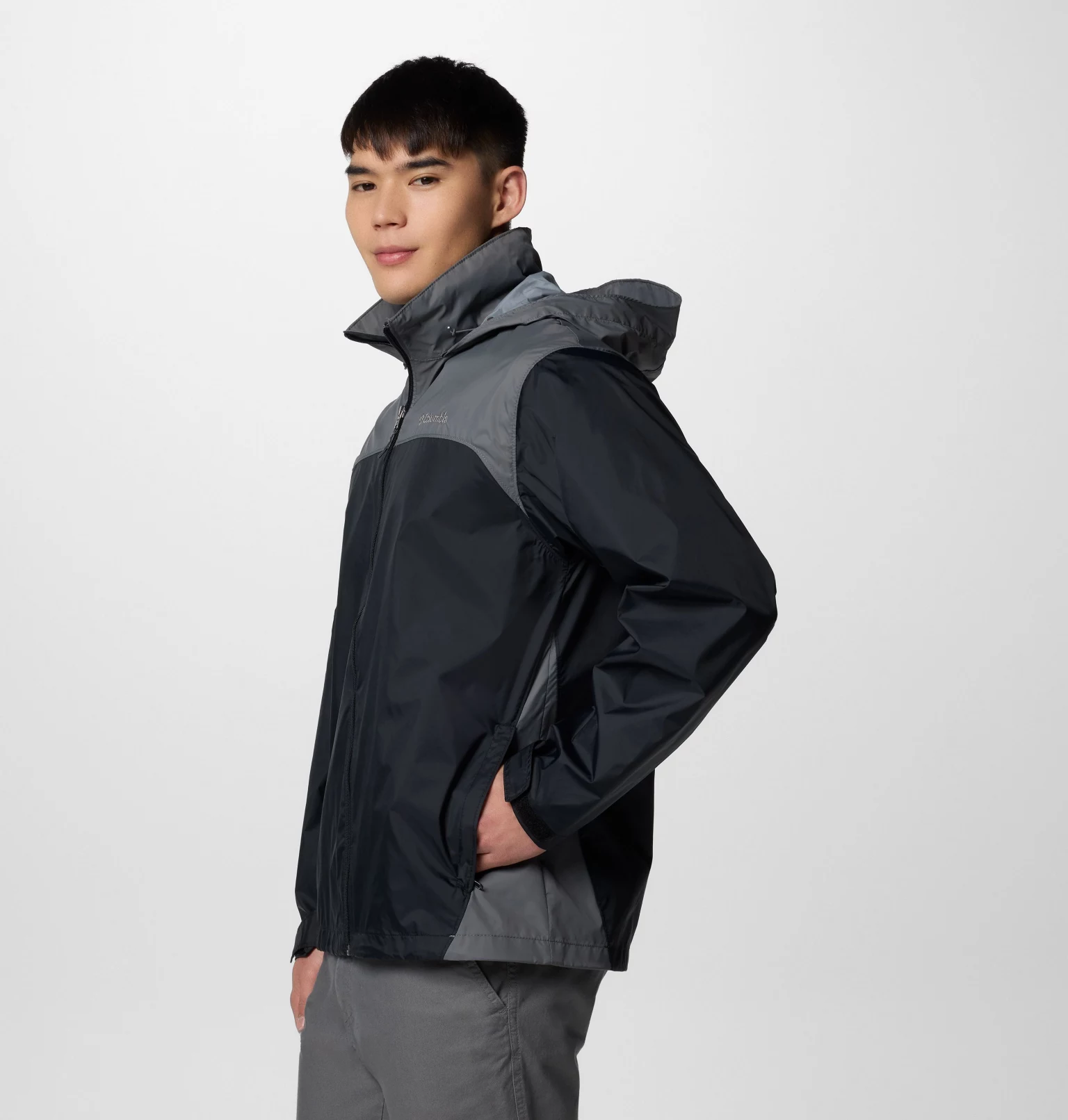 CASACA COLUMBIA GLENNAKER LAKE II RAIN JACKET PARA HOMBRE ADULTO IDEAL PARA LLUVIAS LIGERAS A MODERADAS. OMNI-SHIELD - 3