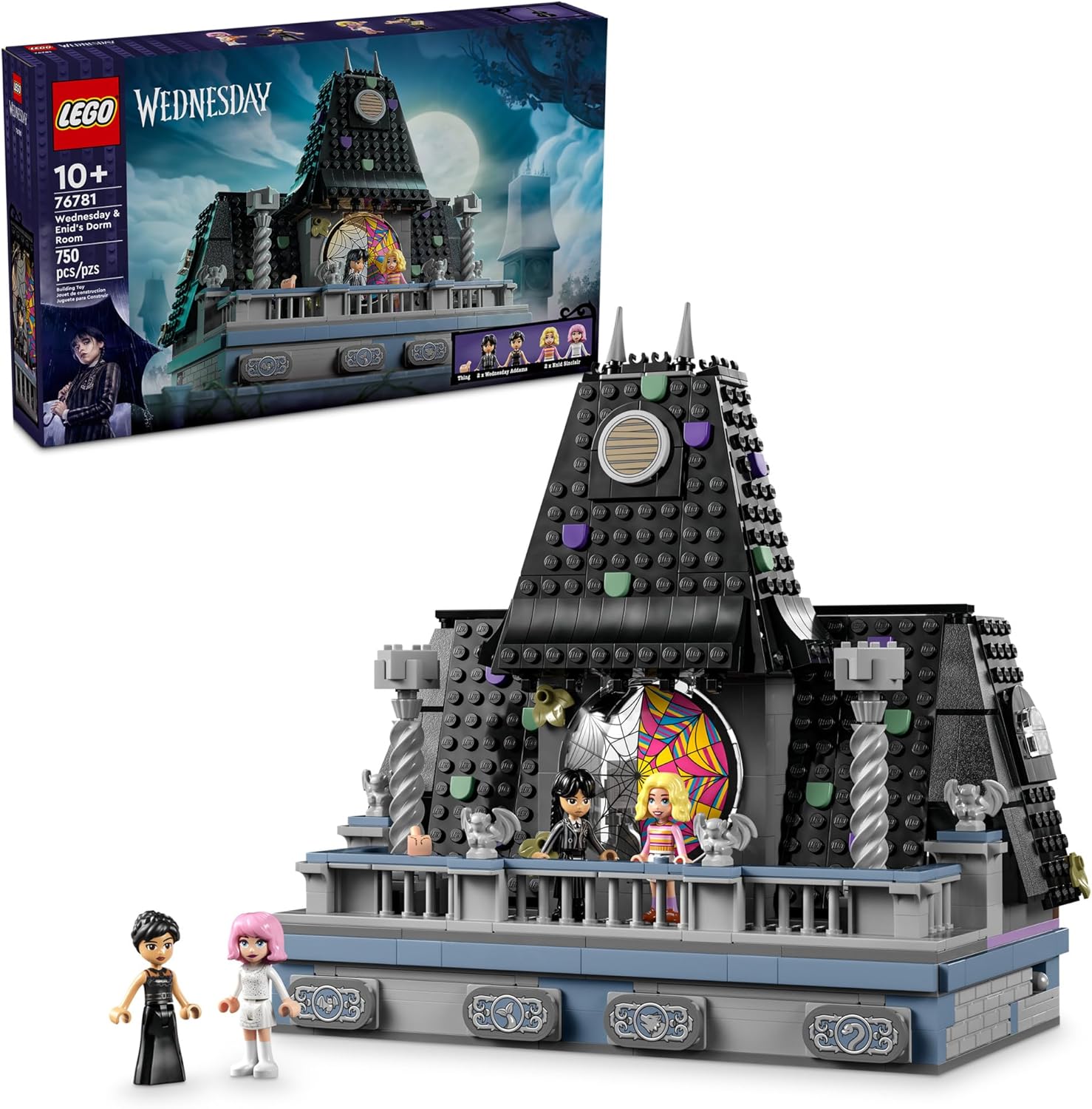 LEGO WEDNESDAY Y ENID'S DORMITORIO MERLINA 76781 CON 4 MINIFIGURAS - 1