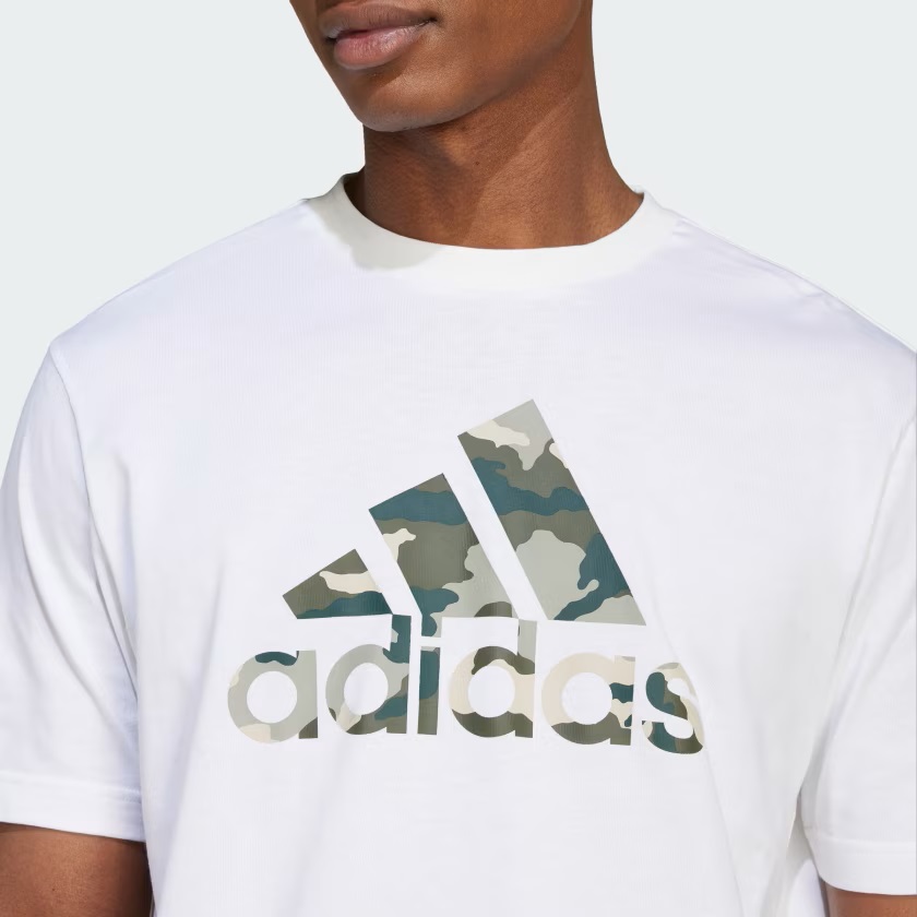 POLO ADIDAS PARA HOMBRE BLANCO LOGO CAMUFLADO - 5