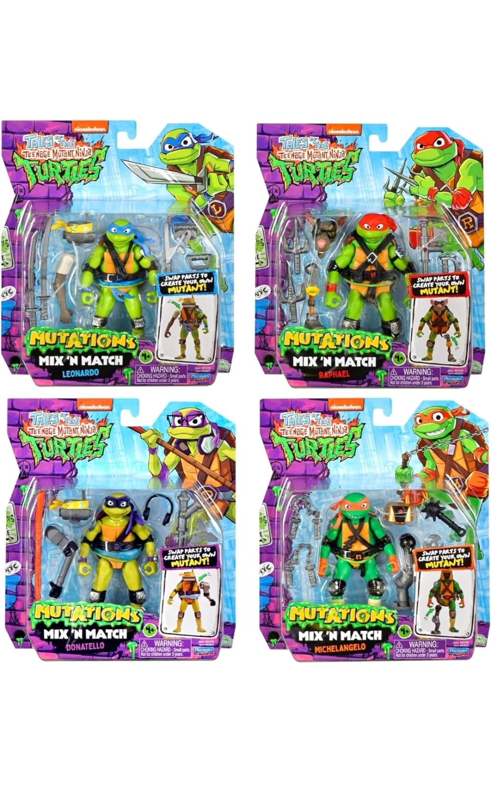 MIX N MATCH TEENAGE MUTANT NINJA TURTLES BUNDLE - 1