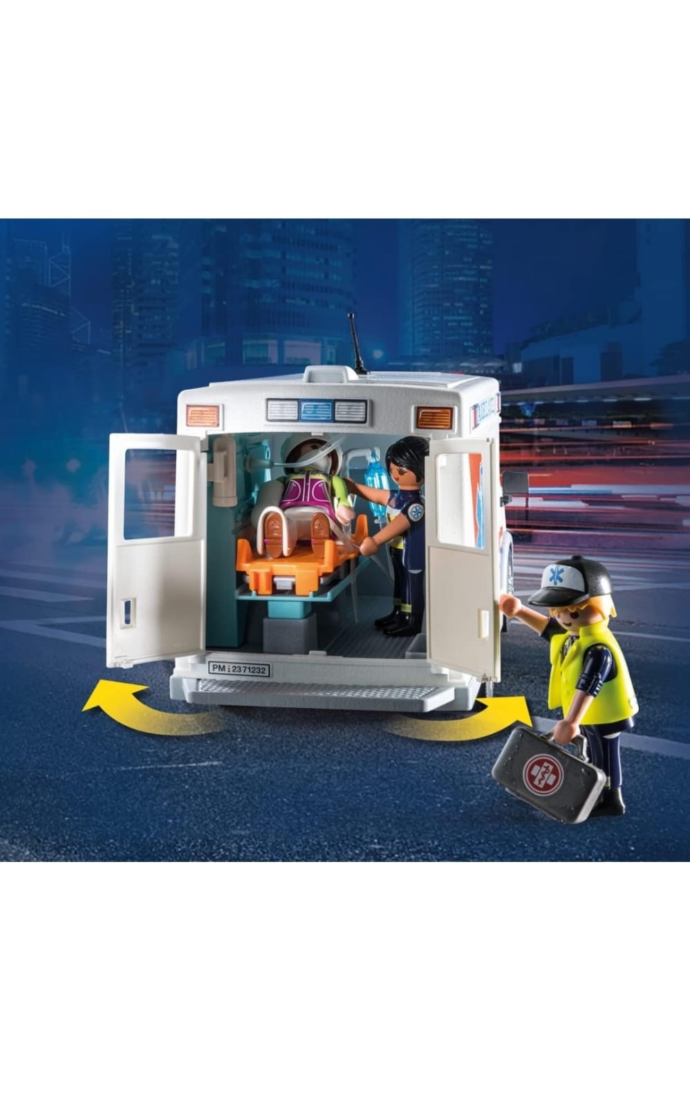 PLAYMOBIL AMBULANCE. CITY LIFE AMBULANCIA 71232 - 63 PIEZAS INCLUYE FIGURAS Y ACCESORIOS - 6