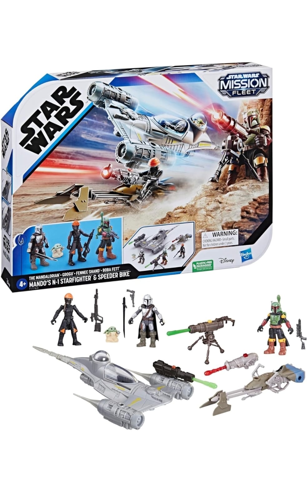 STAR WARS MISSION FLEET MANDO'S N-1 STARFIGHTER, 2.5-INCH SCALE MANDALORIAN - 1