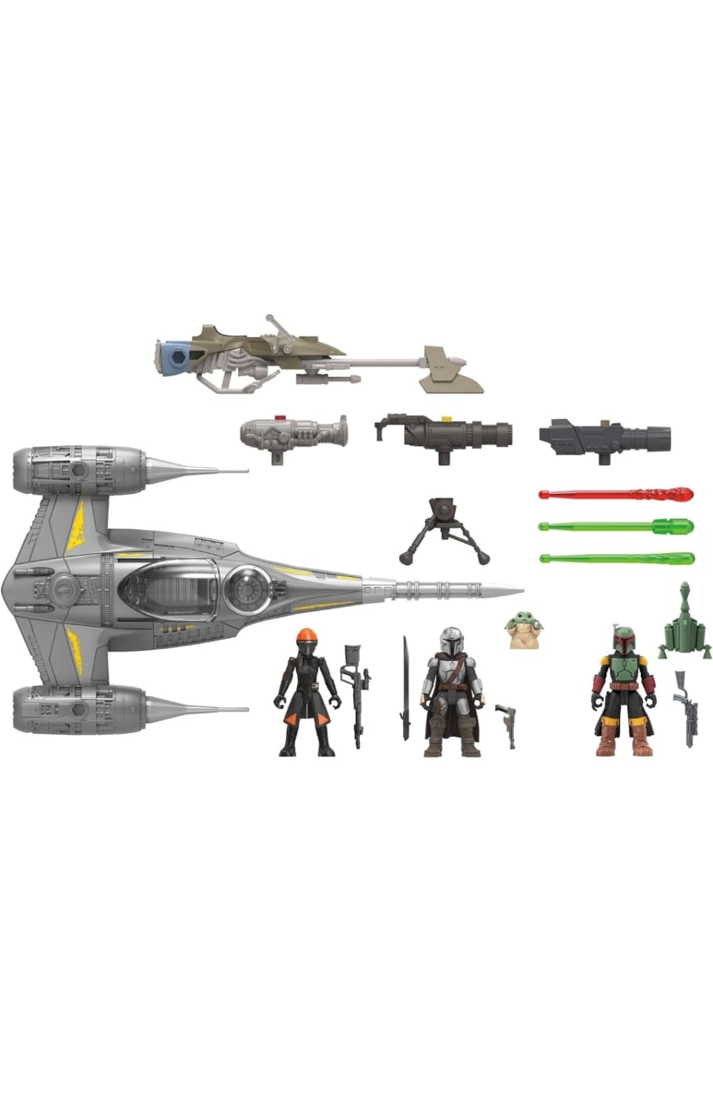 STAR WARS MISSION FLEET MANDO'S N-1 STARFIGHTER, 2.5-INCH SCALE MANDALORIAN - 3
