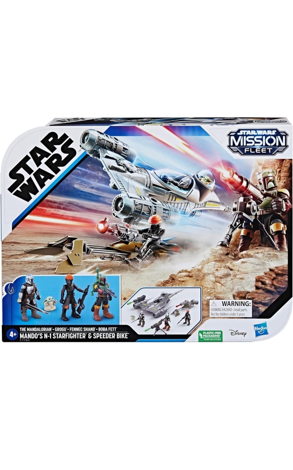 STAR WARS MISSION FLEET MANDO'S N-1 STARFIGHTER, 2.5-INCH SCALE MANDALORIAN - 4