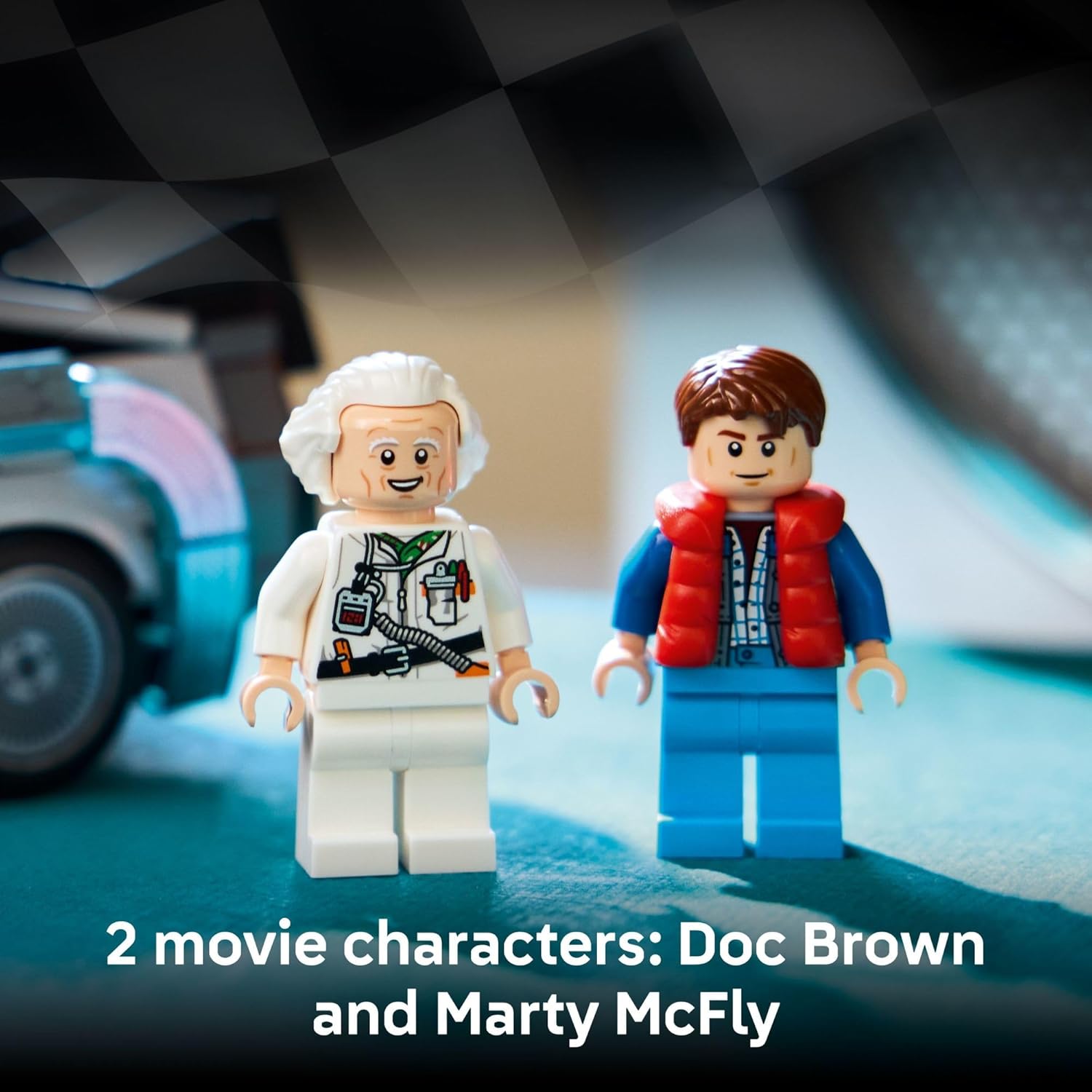 LEGO SPEED CHAMPIONS TIME MACHINE FROM BACK TO THE FUTURE VOLVER AL FUTURO DELOREAN 77256 SET. 357 PIEZAS - 2