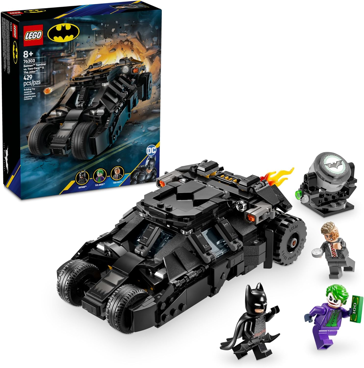 LEGO DC BATMAN TUMBLER VS. TWO-FACE Y THE JOKER 76303 - 1