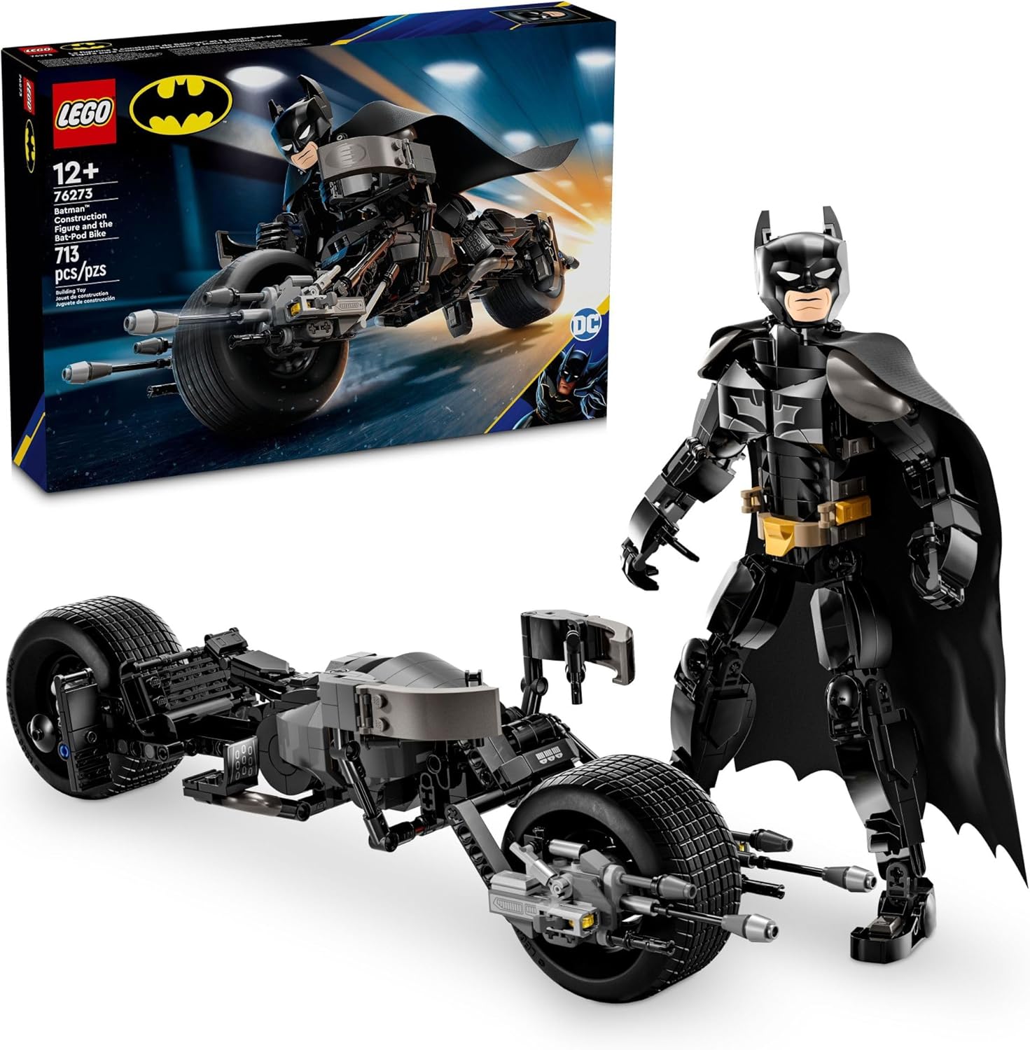 LEGO DC BATMAN CONSTRUCTION FIGURE Y THE BAT-POD BIKE 76273 - 1