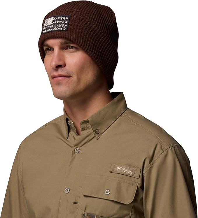 CHULLO BEANIE COLUMBIA UNISEX PHG PATCH BEANIE, TALLA ÚNICA PARA ADULTO - 1