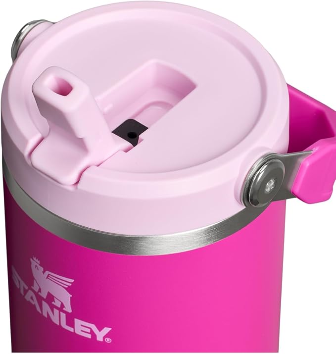 STANLEY ICEFLOW 2.0 - VASO CON PAJILLA ABATIBLE CON ASA, 30 ONZAS, TAPA GIRATORIA Y POPOTE ABATIBLE, BOTELLA DE AGUA RESISTENTE A - 2
