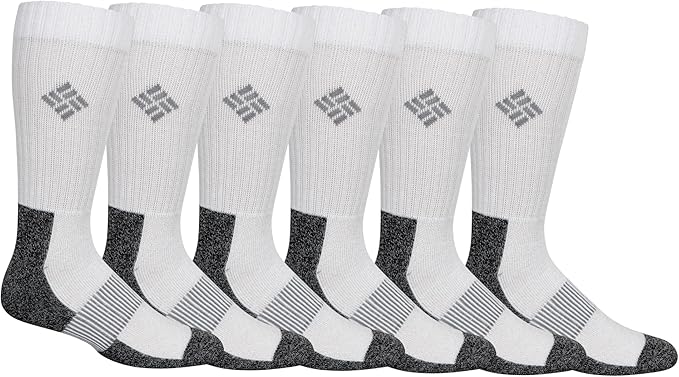 PACK DE 6 PARES DE MEDIAS COLUMBIA PARA HOMBRE COLOR NEGRO TALLA ÚNICA DE 6US A 12US CONTROL DE HUMEDAD TREKKING - 1