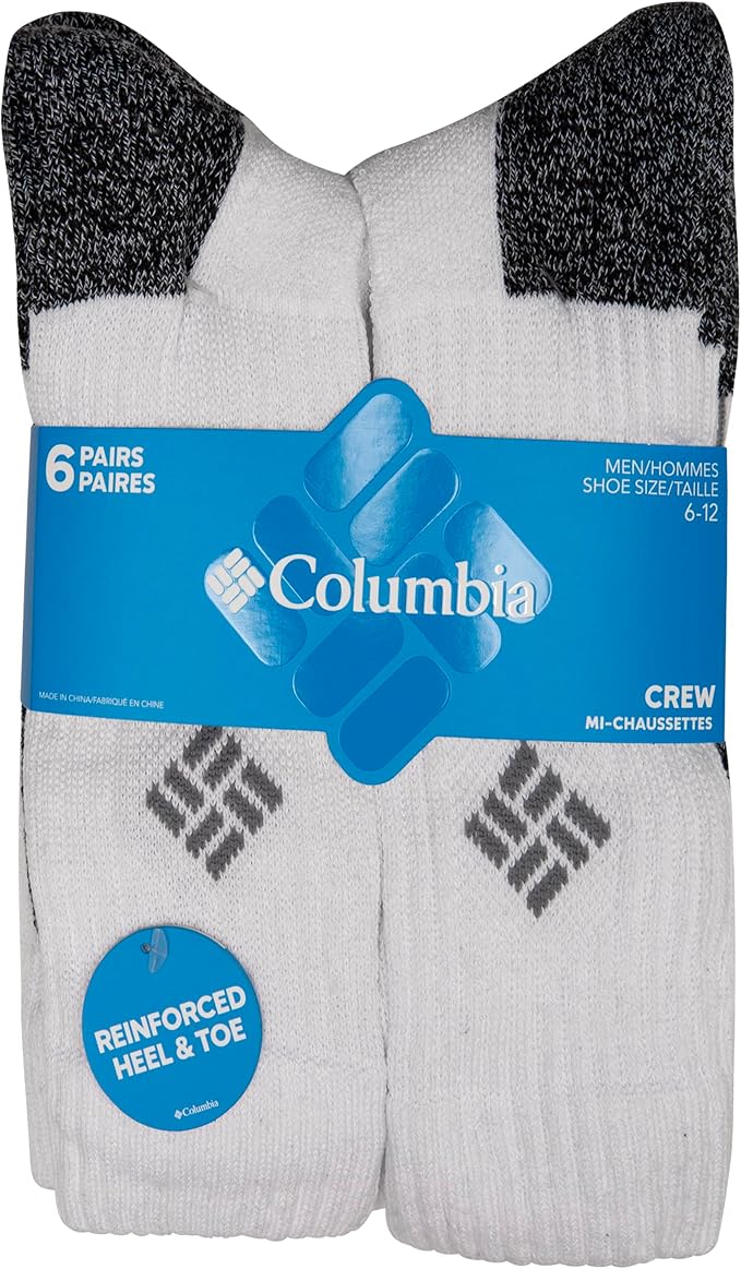 PACK DE 6 PARES DE MEDIAS COLUMBIA PARA HOMBRE COLOR NEGRO TALLA ÚNICA DE 6US A 12US CONTROL DE HUMEDAD TREKKING - 3