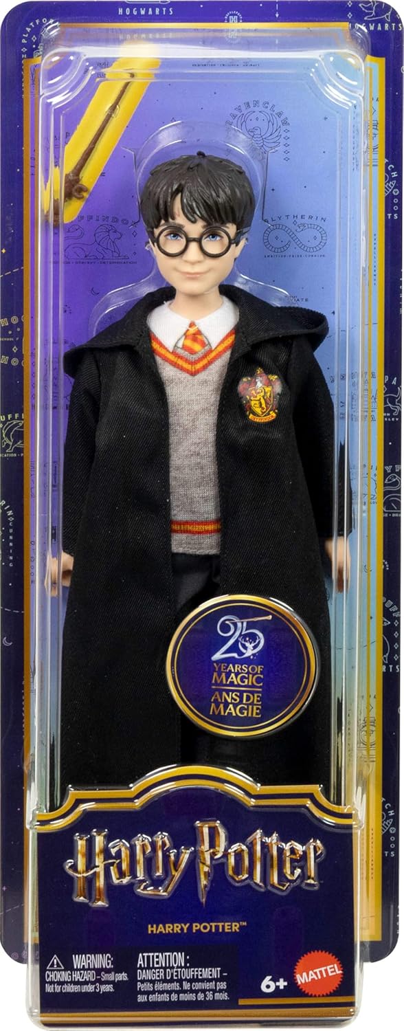 MUÑECO MATTEL HARRY POTTER EN UNIFORME EXTRAÍBLE DE HOGWARTS CON ACCESORIO DE VARITA, INSPIRADO EN LA PELÍCULA - 6
