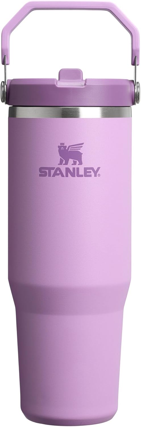 STANLEY ICEFLOW 2.0 30OZ - 887 ML VASO CON PAJILLA ABATIBLE CON ASA, 30 ONZAS, TAPA GIRATORIA Y POPOTE ABATIBLE, BOTELLA DE AGUA - 1