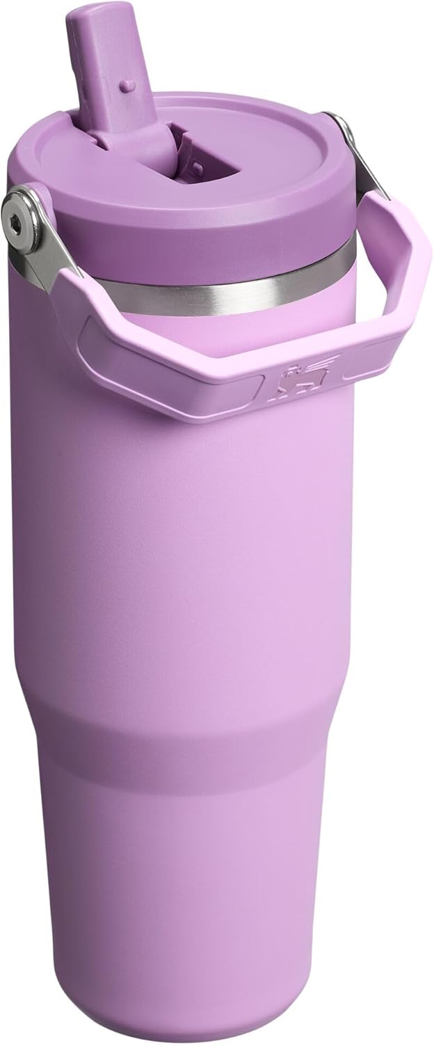 STANLEY ICEFLOW 2.0 30OZ - 887 ML VASO CON PAJILLA ABATIBLE CON ASA, 30 ONZAS, TAPA GIRATORIA Y POPOTE ABATIBLE, BOTELLA DE AGUA - 3